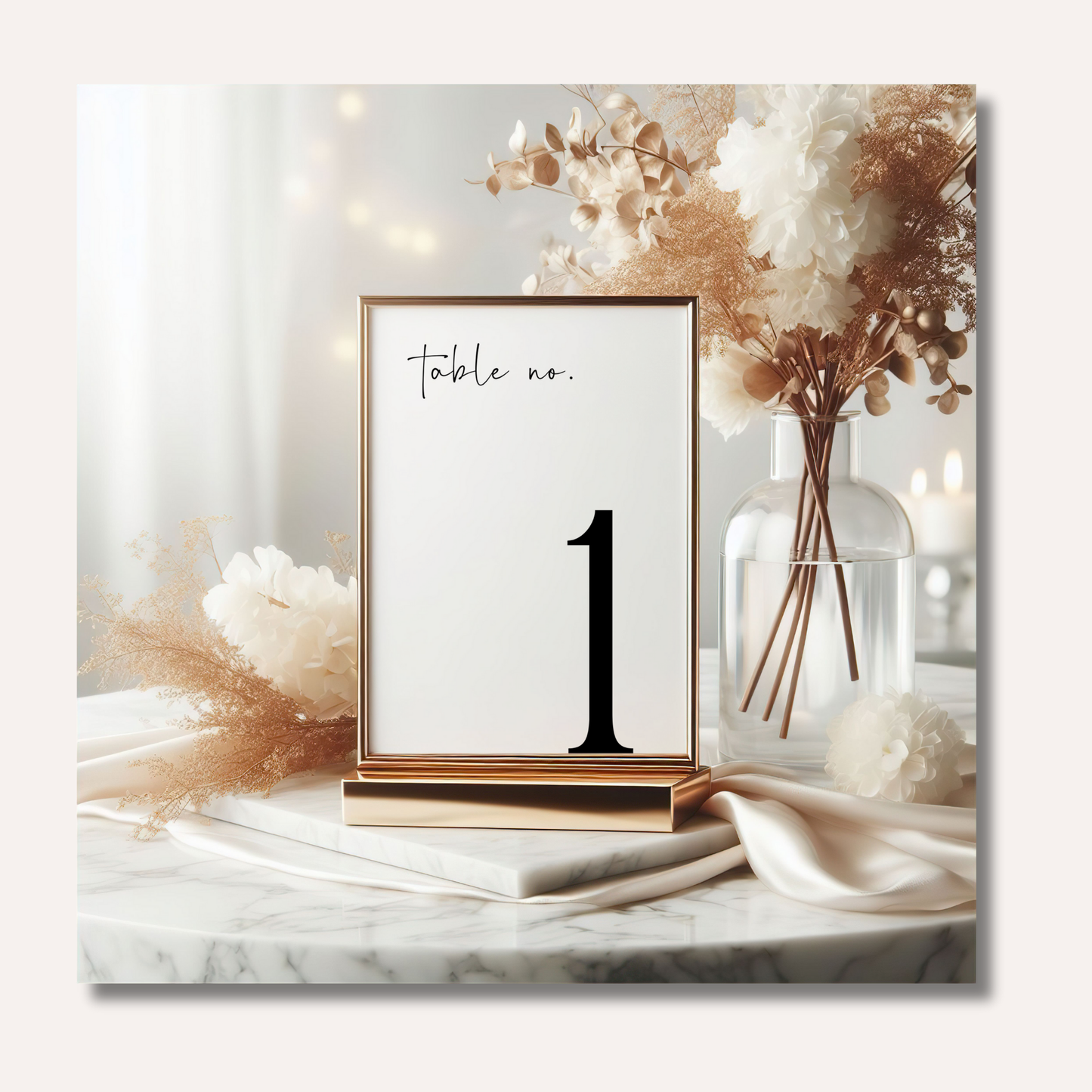 Table Numbers- Minimalistic Style #6