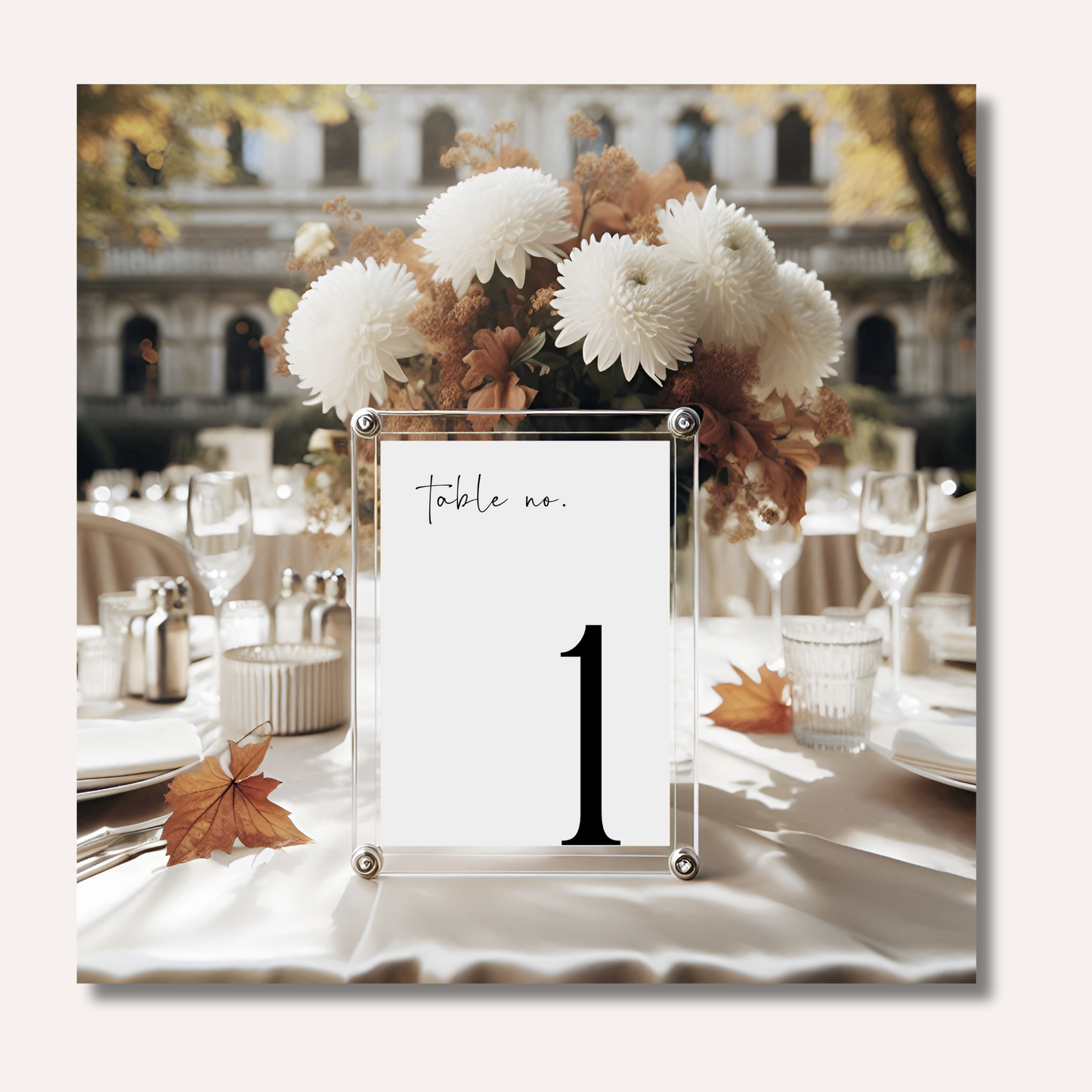 Table Numbers- Minimalistic Style #6
