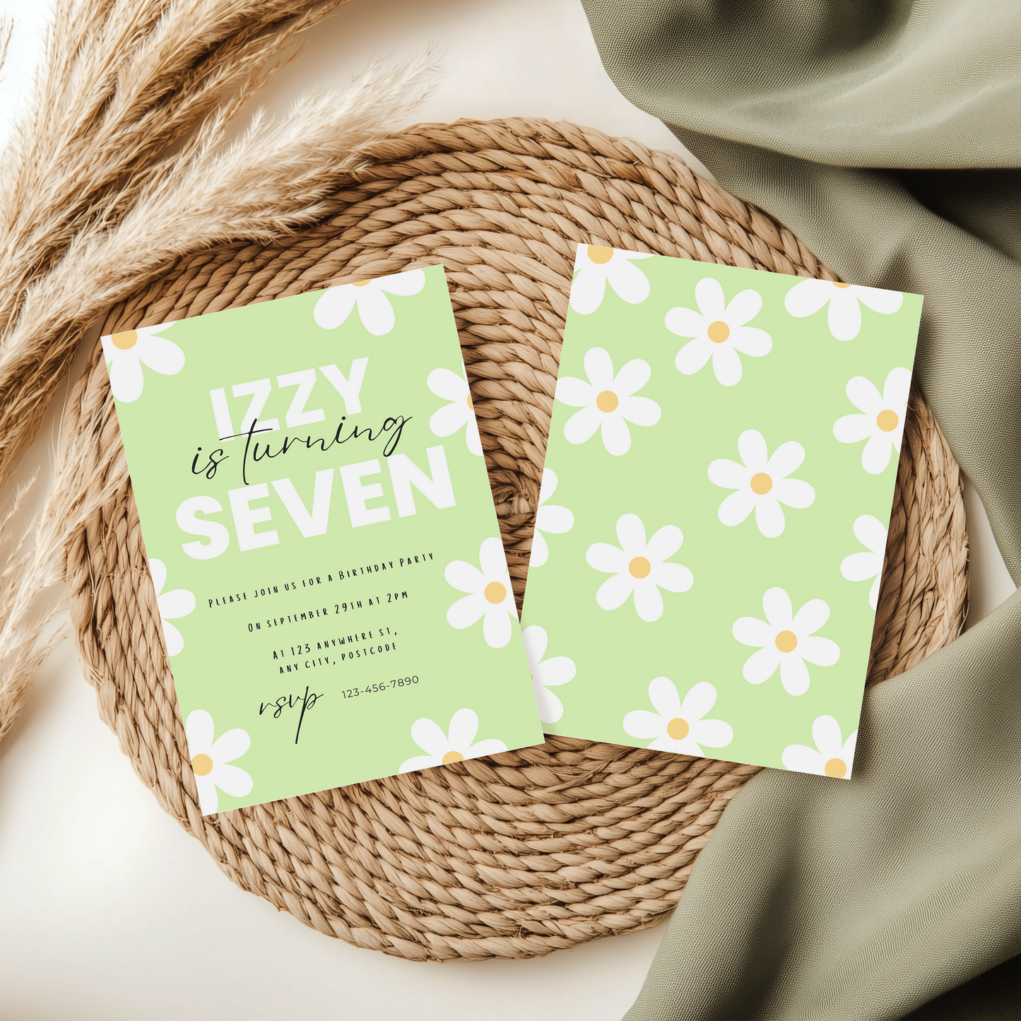 Flower Power Party Invitation