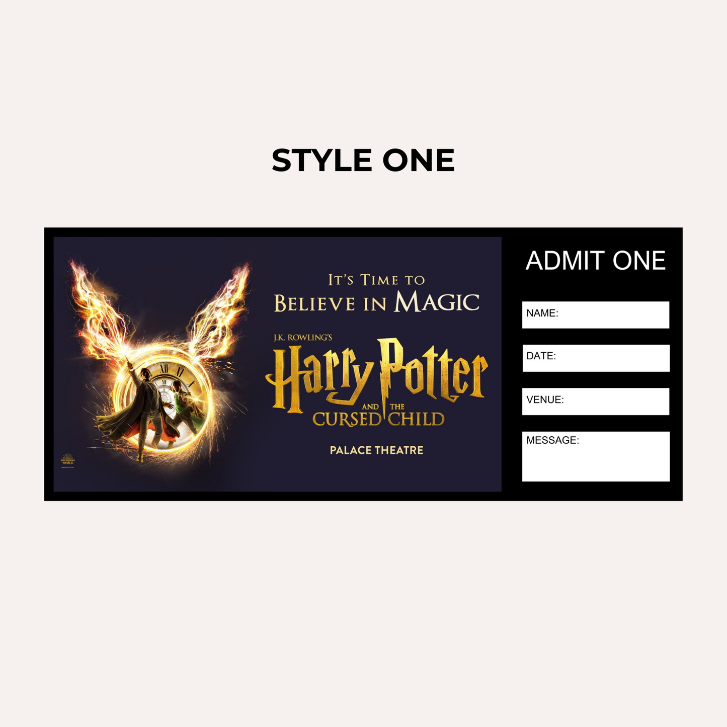 Theatre Gifting Experience- Harry Potter and The Cursed Child