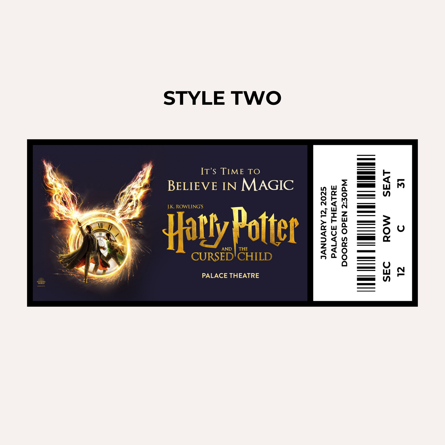 Theatre Gifting Experience- Harry Potter and The Cursed Child