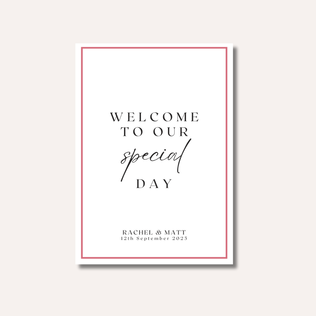 Welcome To Our Special Day