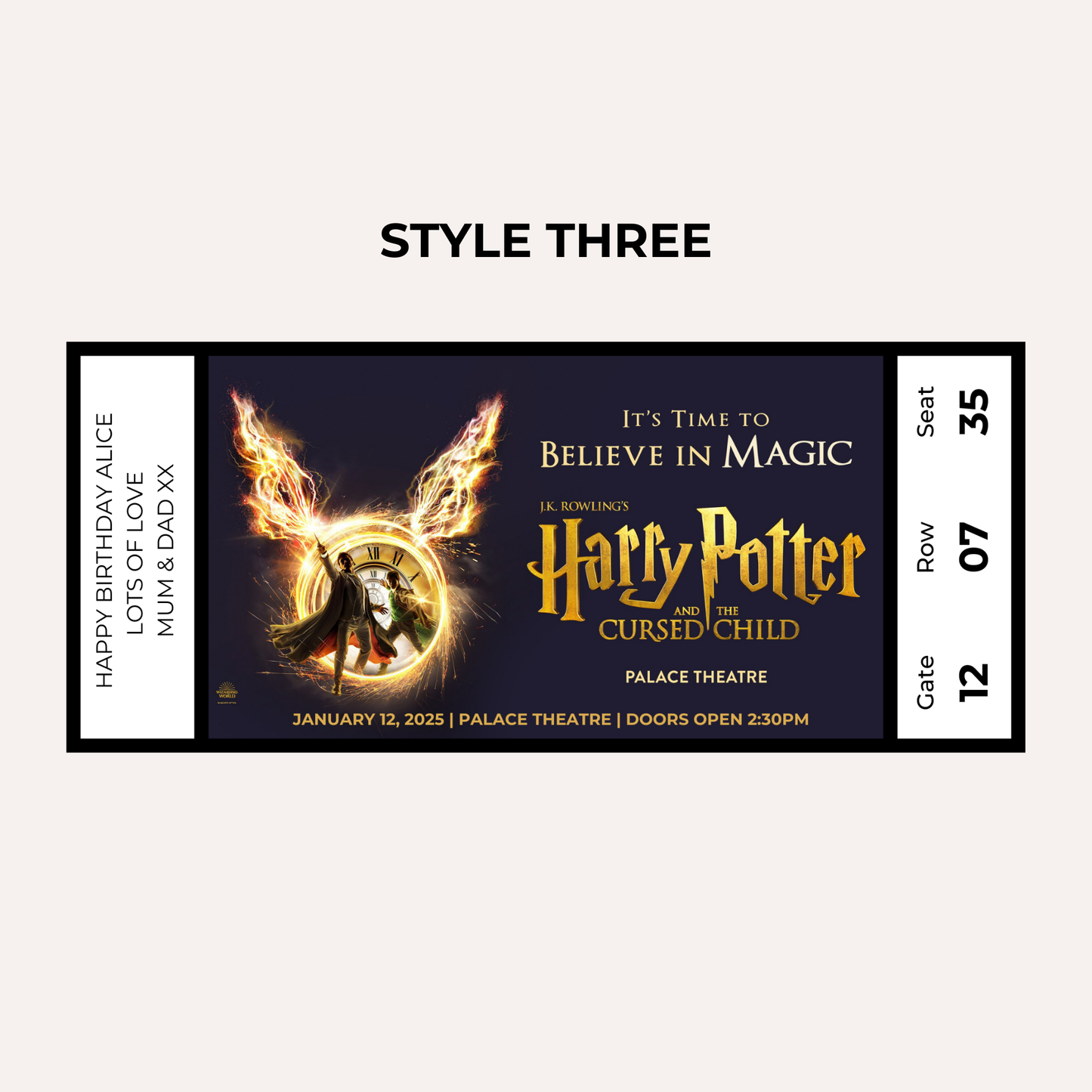 Theatre Gifting Experience- Harry Potter and The Cursed Child