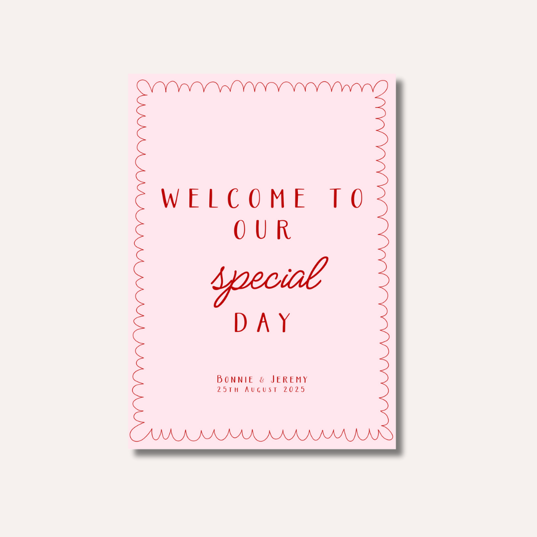 Welcome To Our Special Day