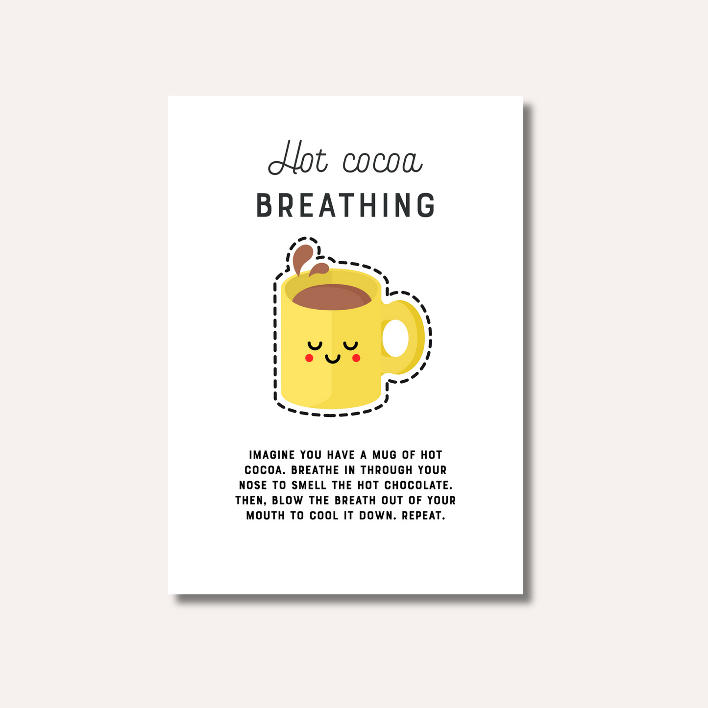 20 x Breathing Exercises Cards