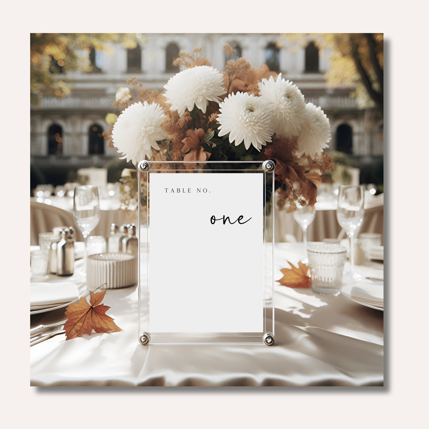 Table Numbers- Minimalistic Style #7