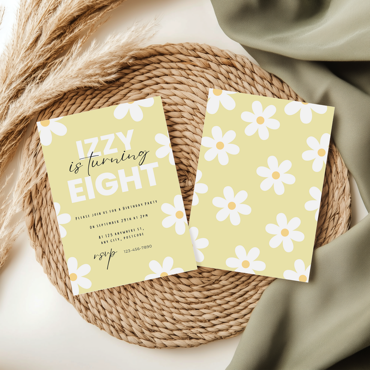 Flower Power Party Invitation