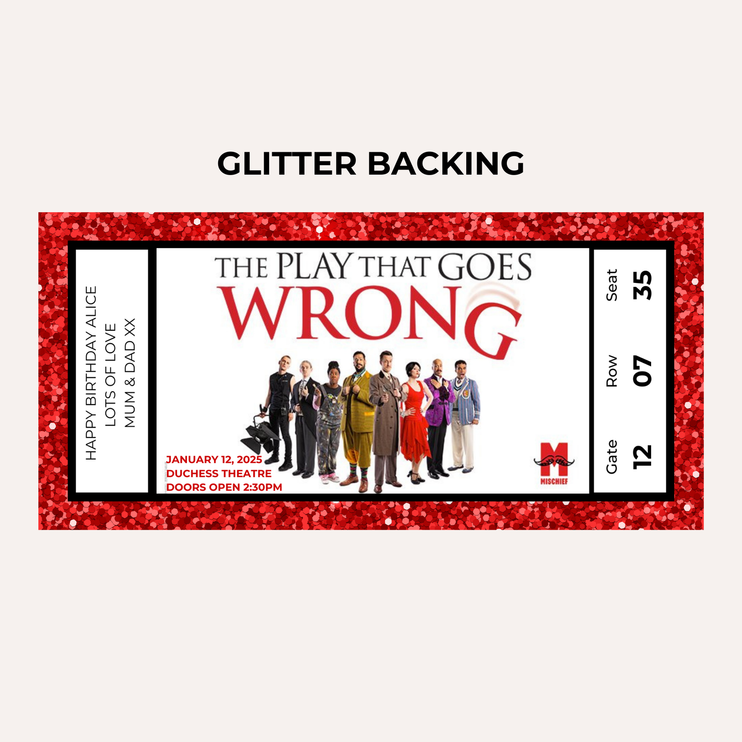 Theatre Gifting Experience- The Play That Goes Wrong