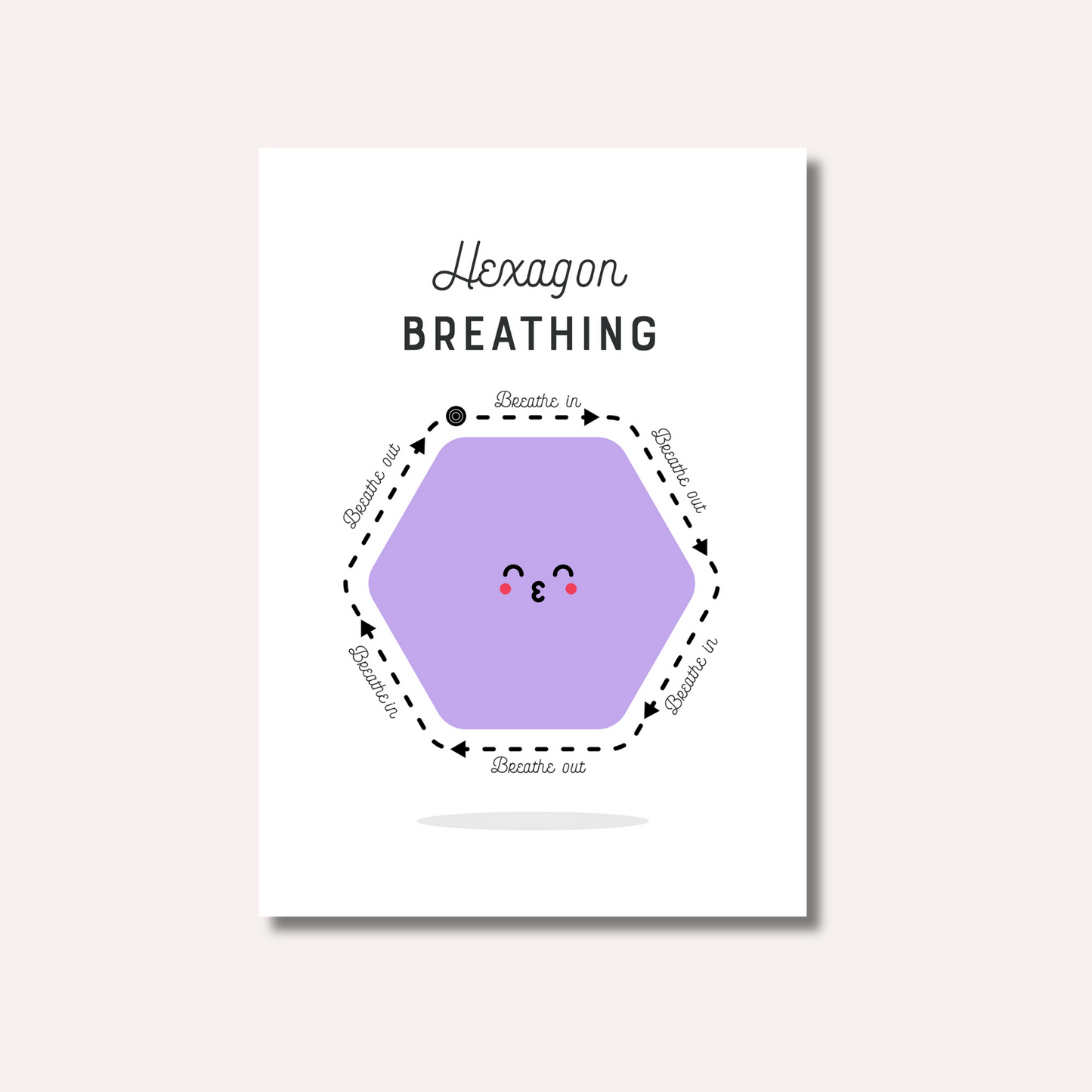 20 x Breathing Exercises Cards