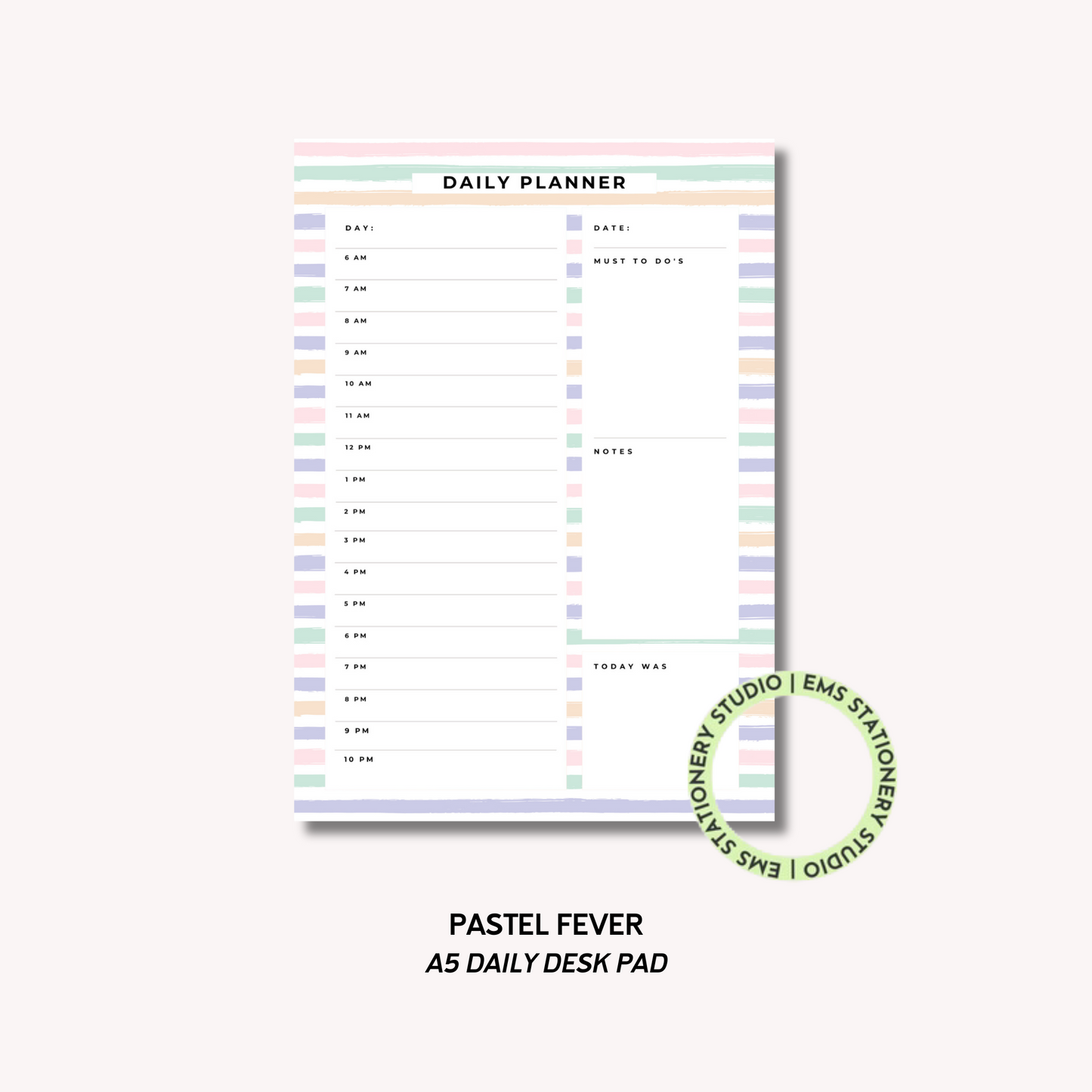Pastel Fever- A5 Daily Planner