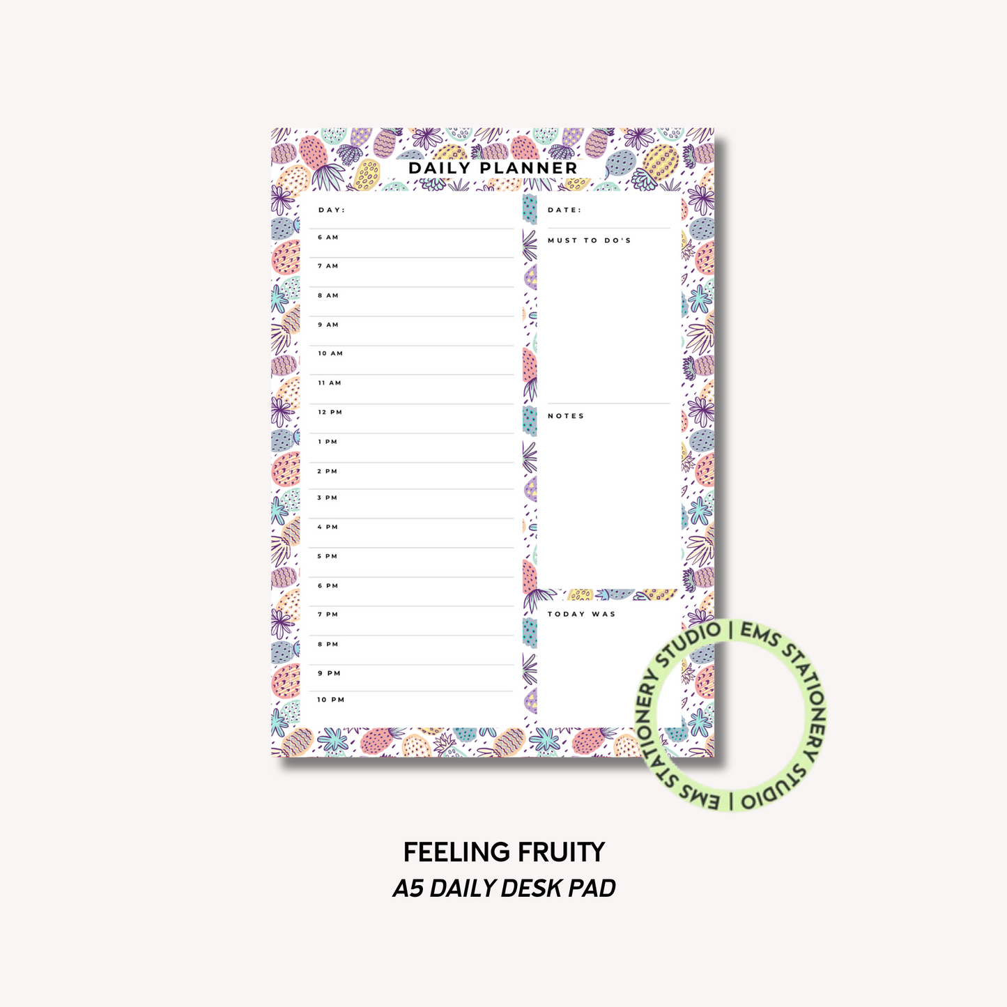 Feeling Fruity- A5 Daily Planner