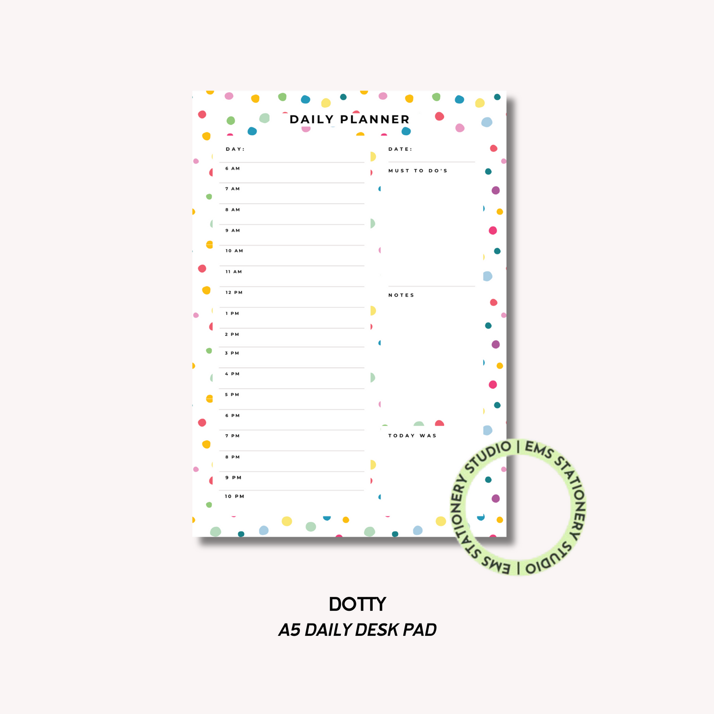 Dotty- A5 Daily Planner