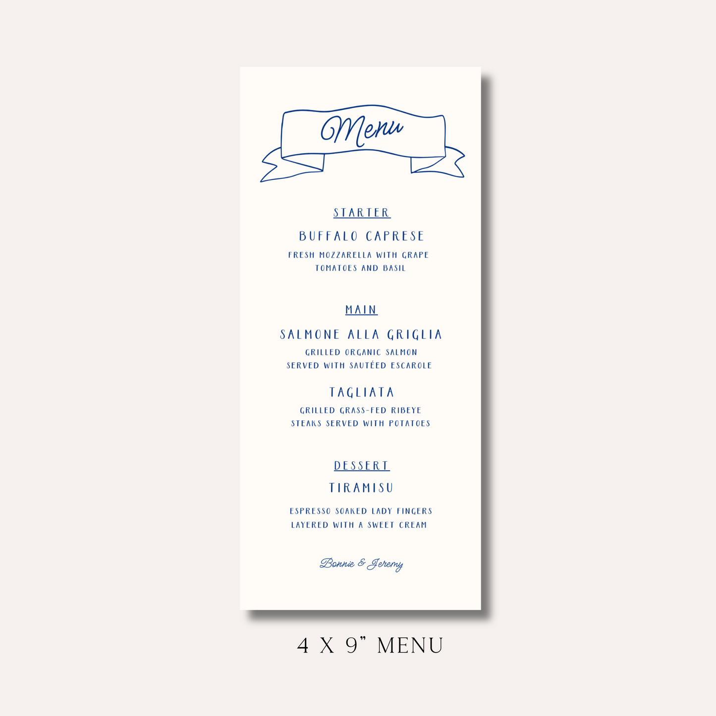 Bonnie OG Menu