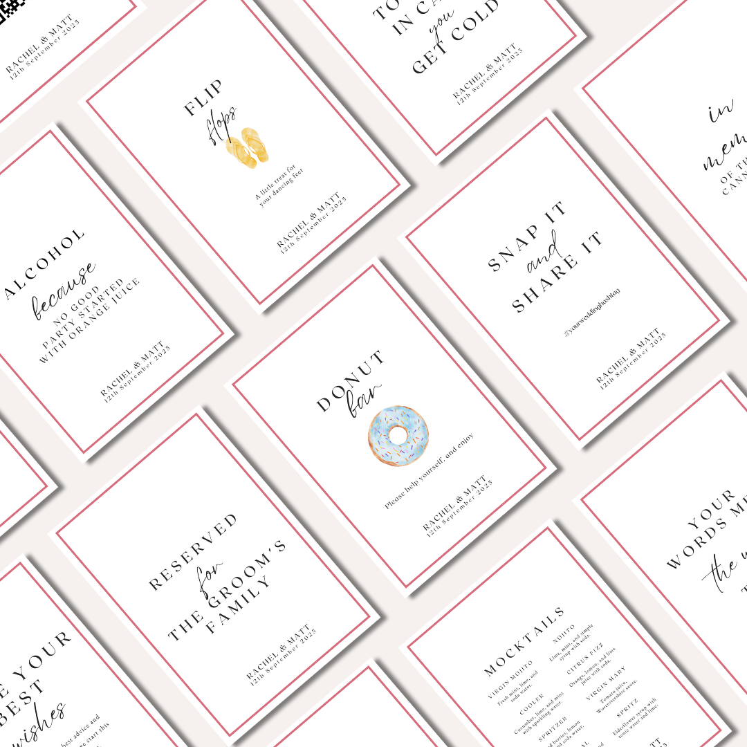 Rachel: Complete Sign Collection (Over 100 Signs 5X7") DIGITAL DOWNLOAD