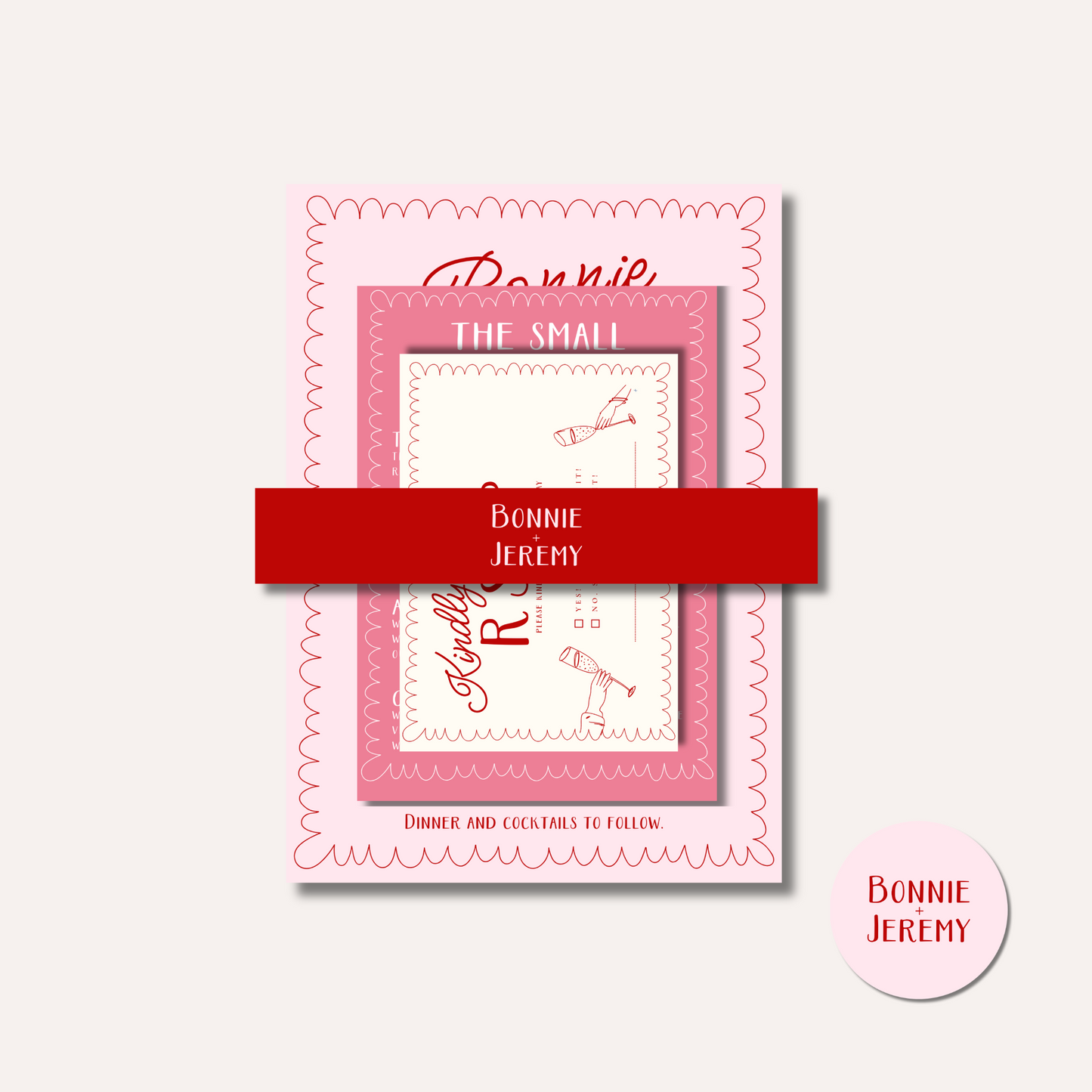 Bonnie Pink Invitation Bundle