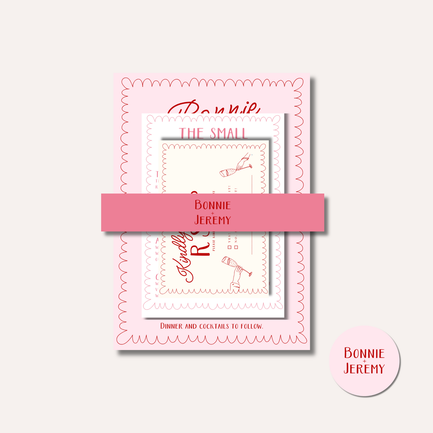 Bonnie Pink Invitation Bundle