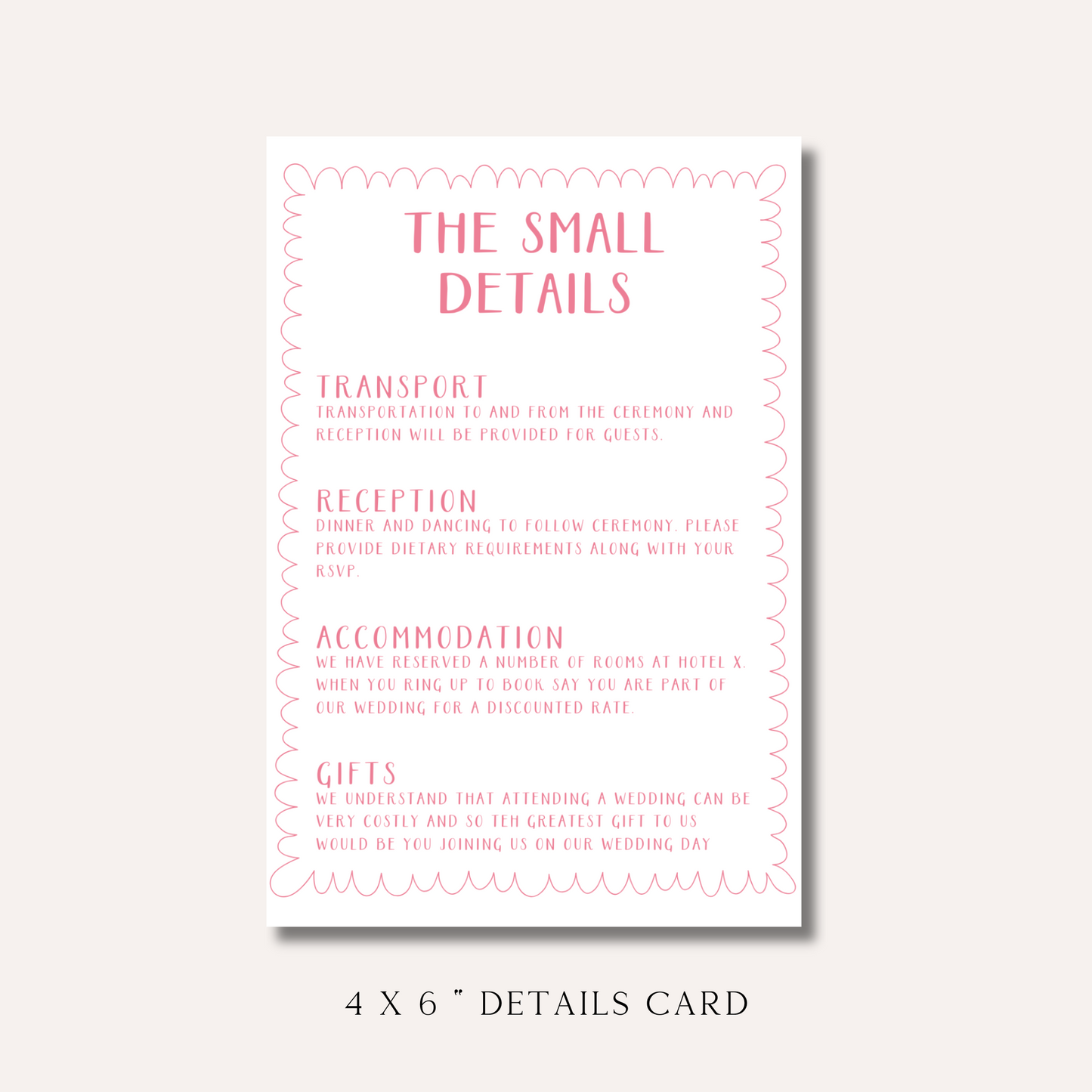 Bonnie Pink Details Card