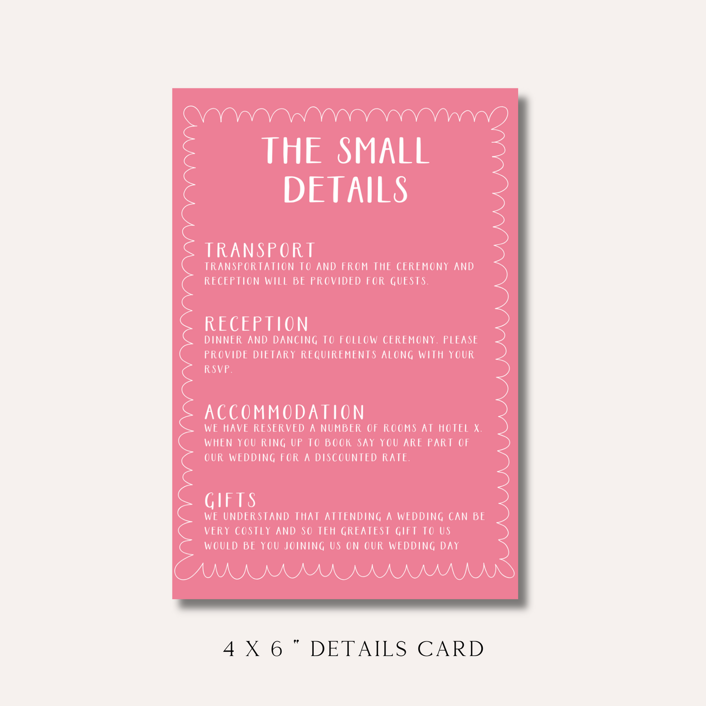 Bonnie Pink Details Card
