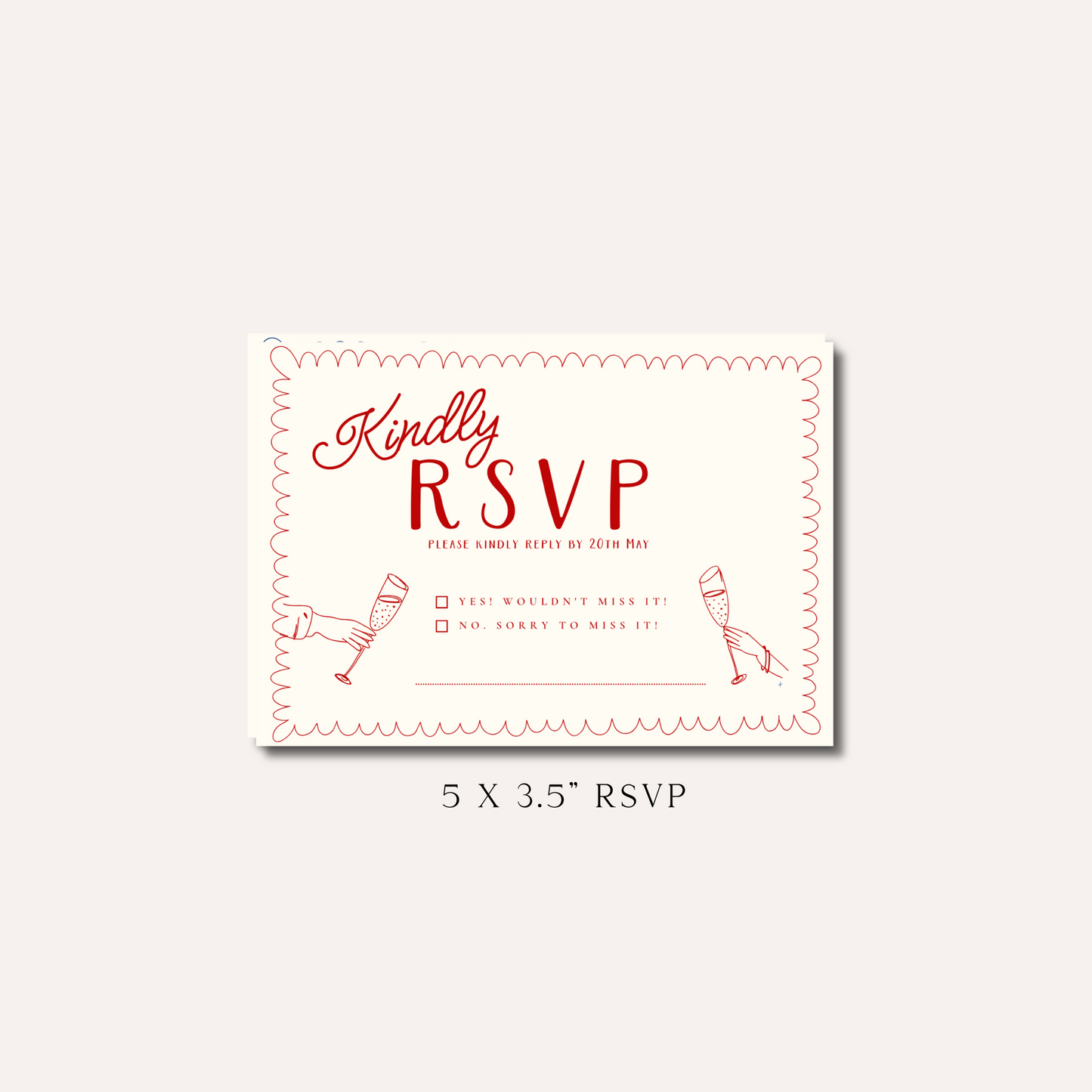 Bonnie Pink RSVP Card