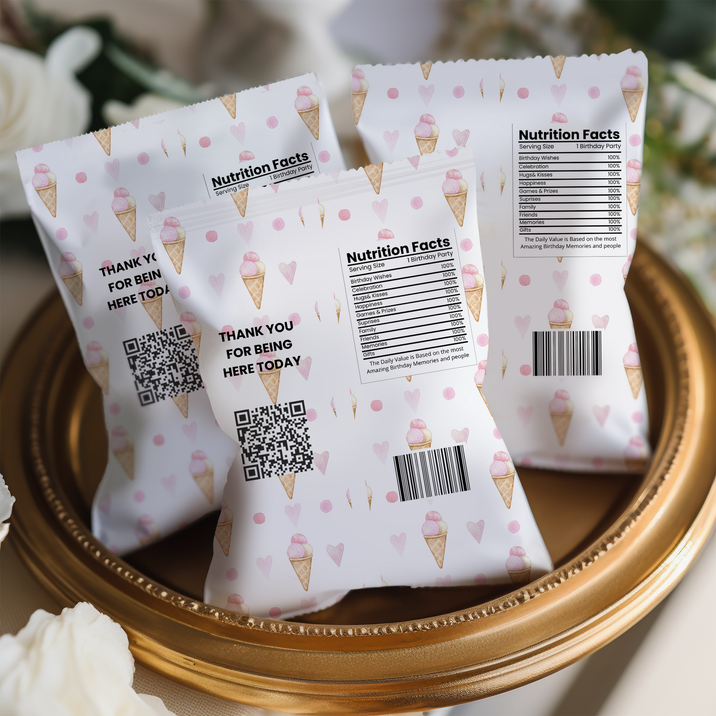Ice Cream Sundae Crisp Packet