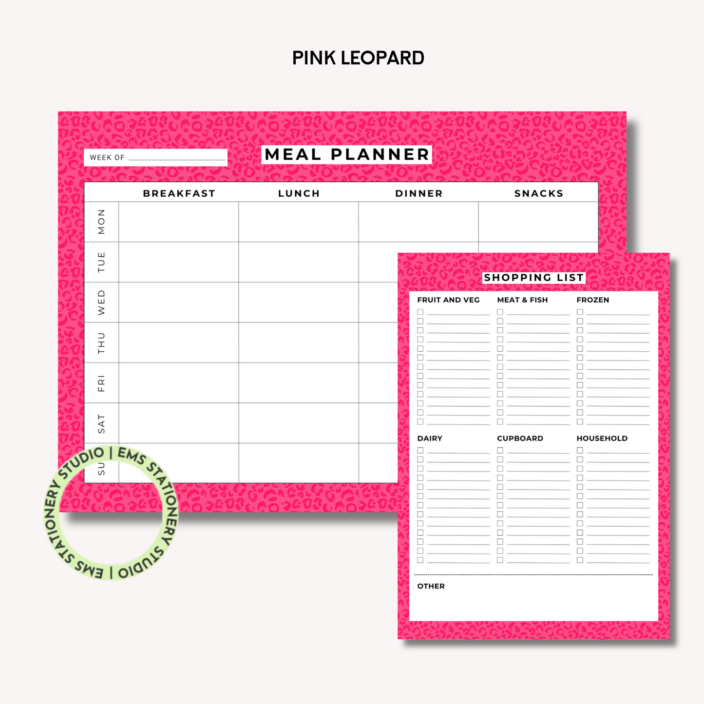 Pink Leopard- The Shopping Duo