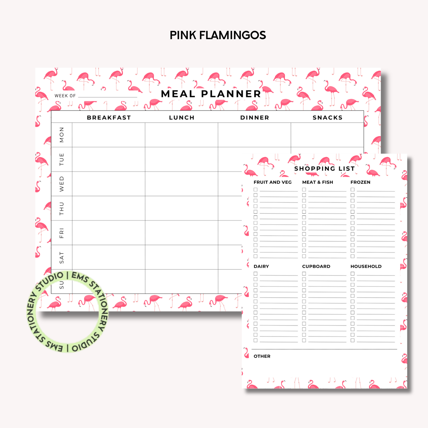 Pink Flamingos- The Shopping Duo