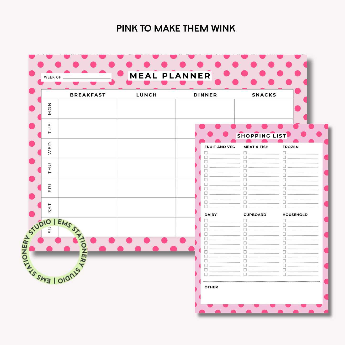 Pink To Make Them Wink- The Shopping Duo