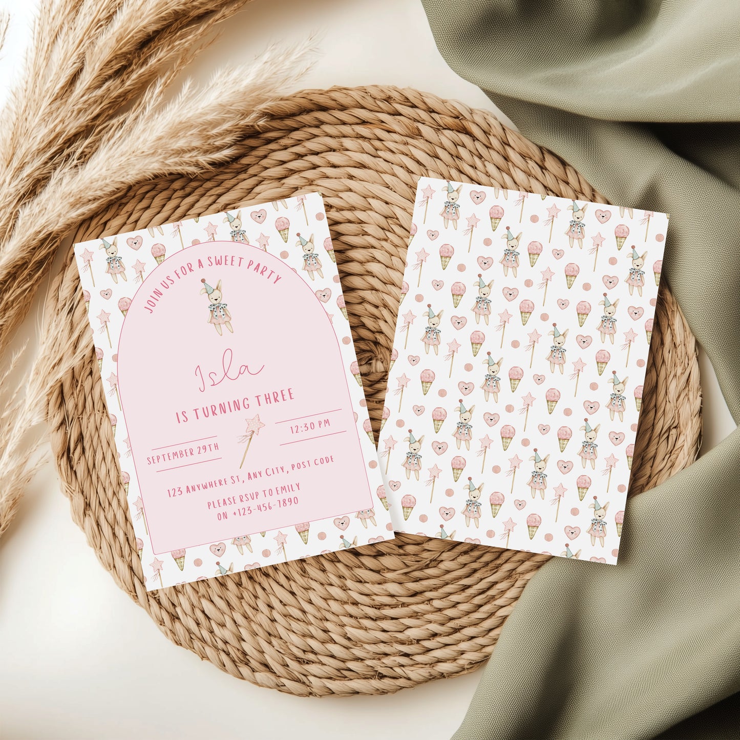 Bunny Party Invitation