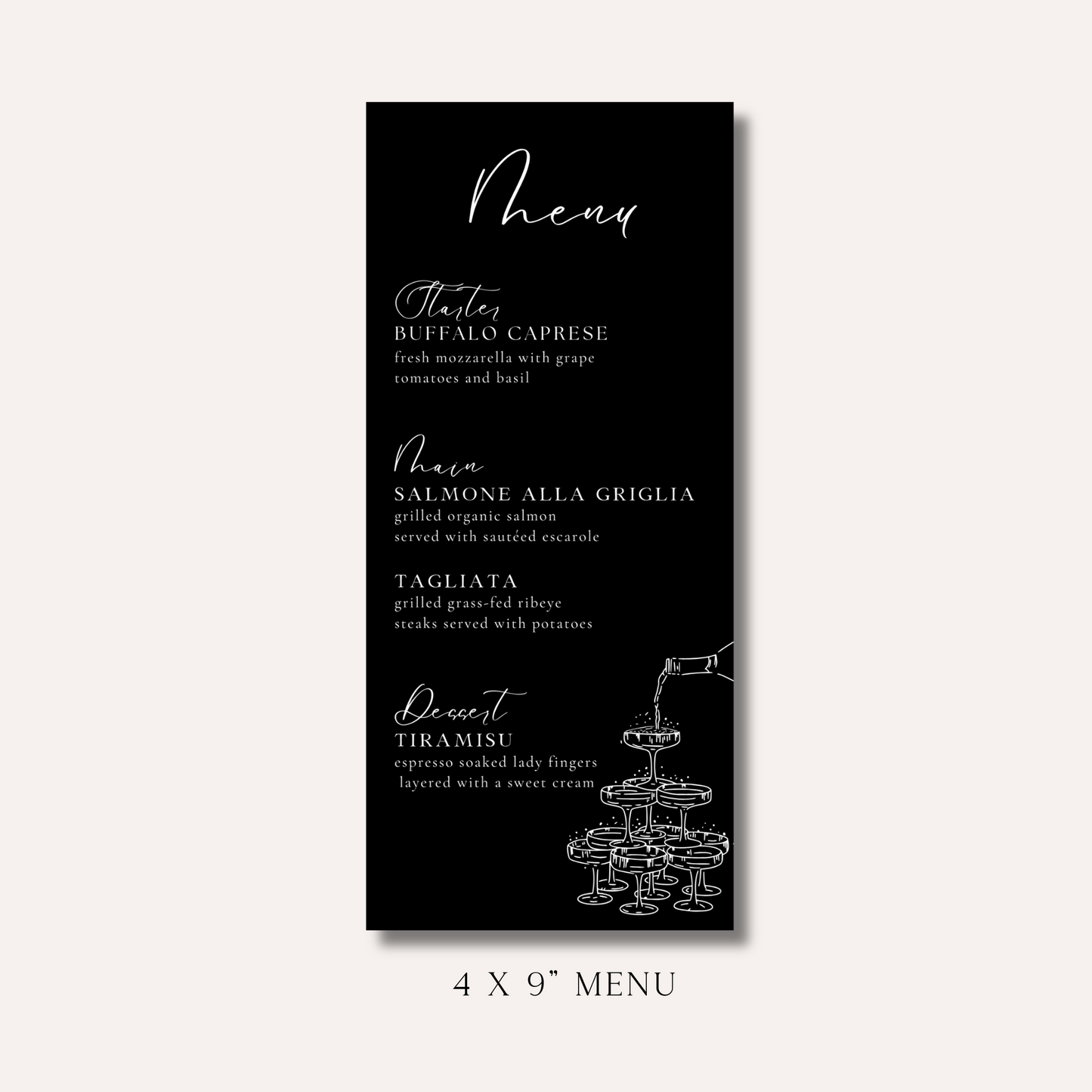 Katie Menu Black