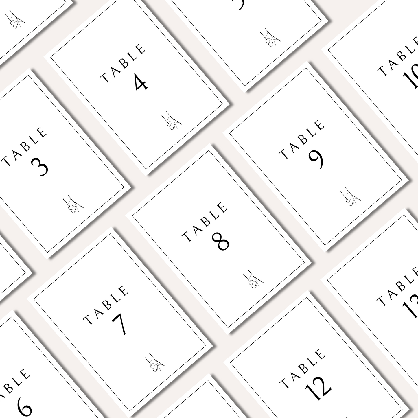 Table Numbers- Halle