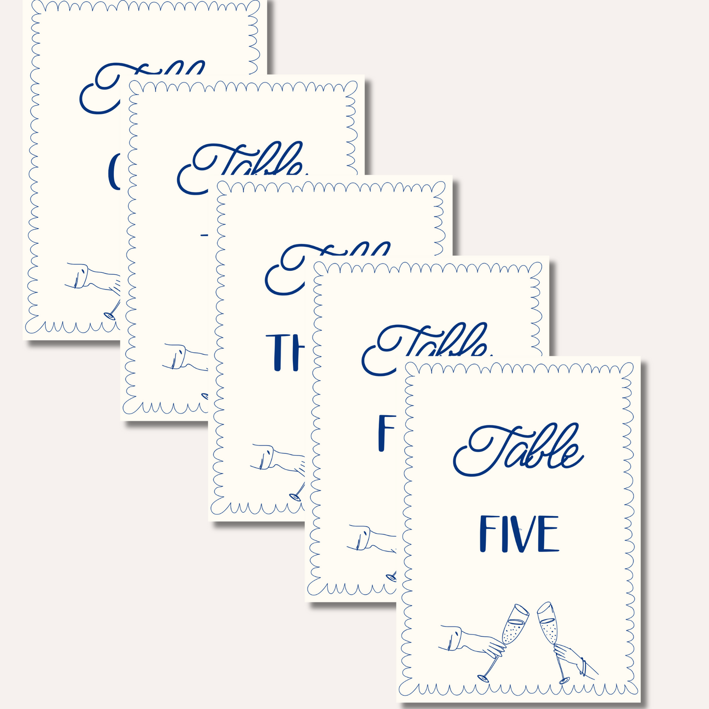 Table Numbers- Bonnie OG