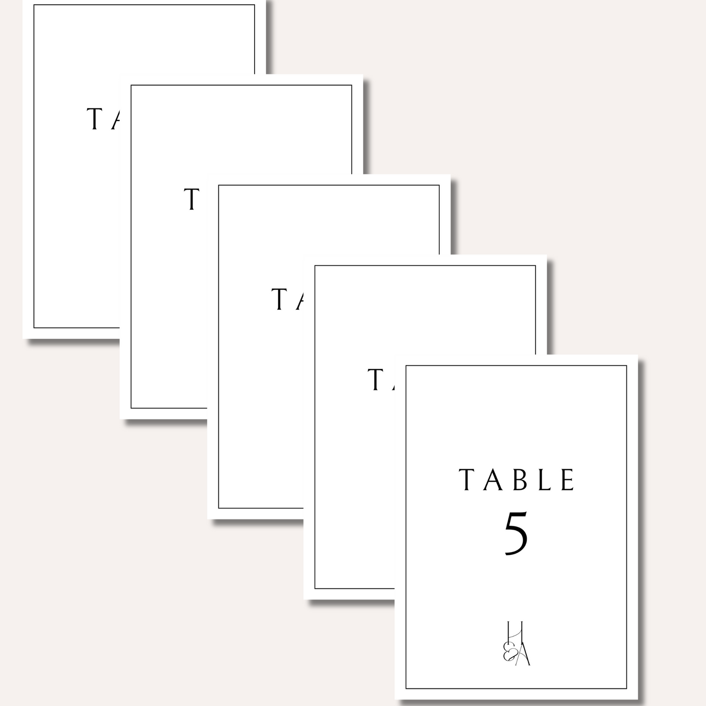 Table Numbers- Halle
