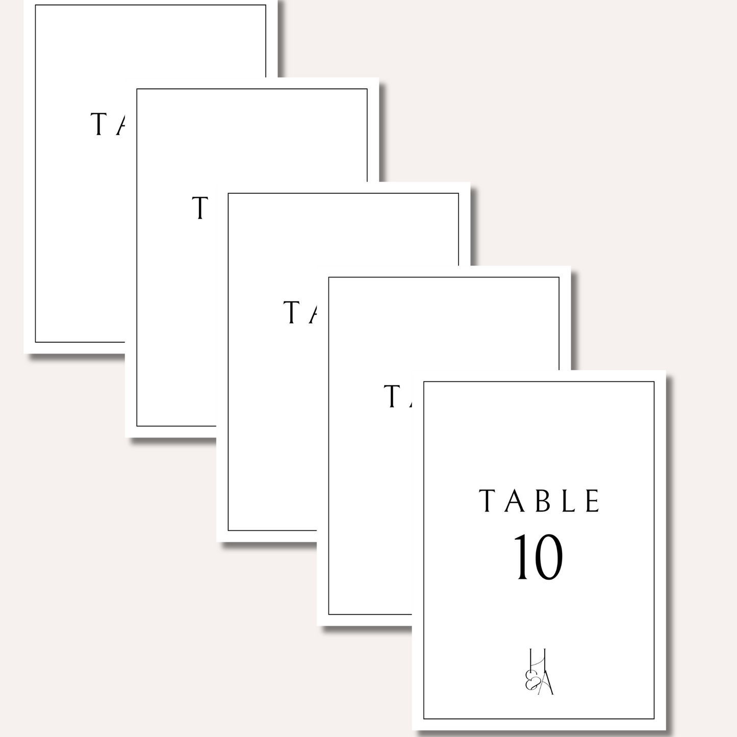 Table Numbers- Halle