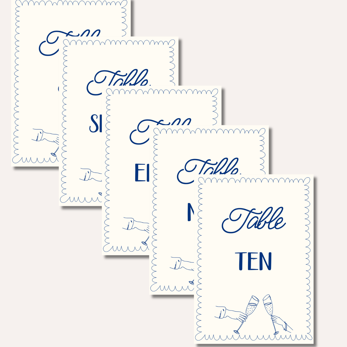 Table Numbers- Bonnie OG