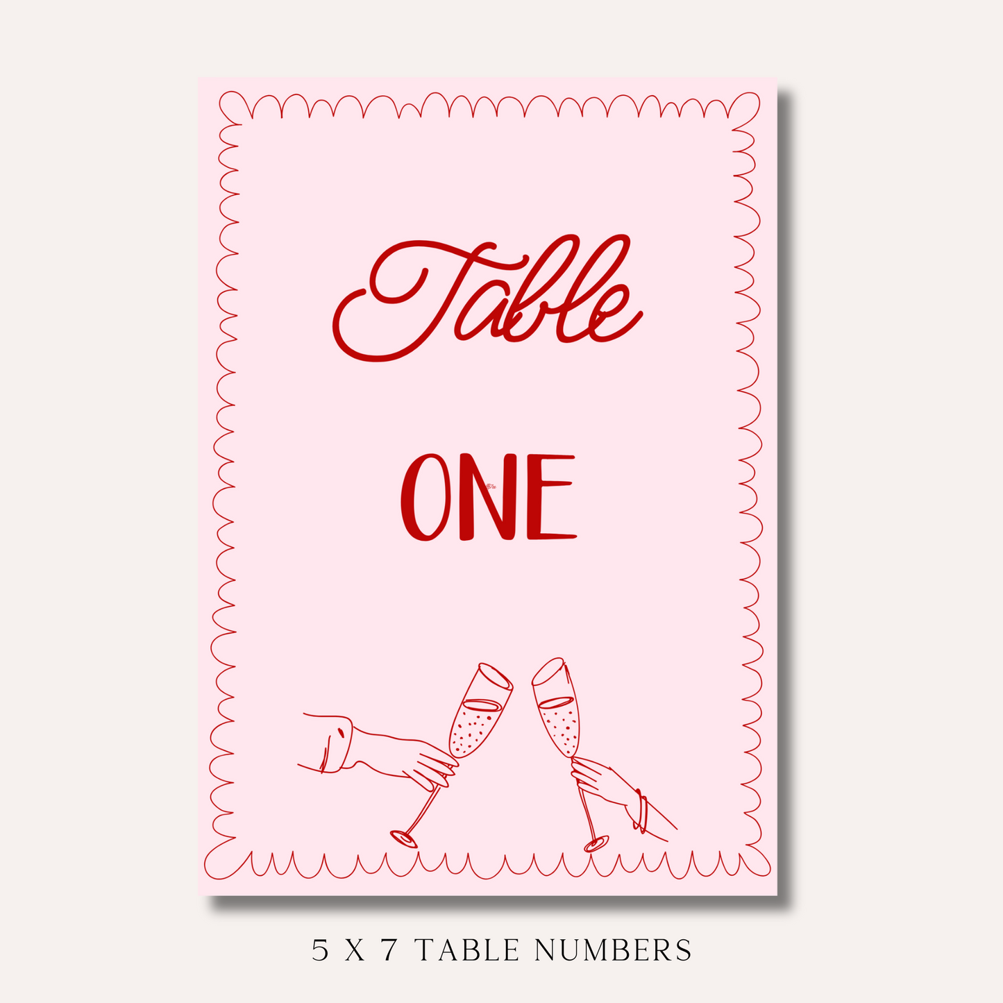 Table Numbers- Bonnie Pink