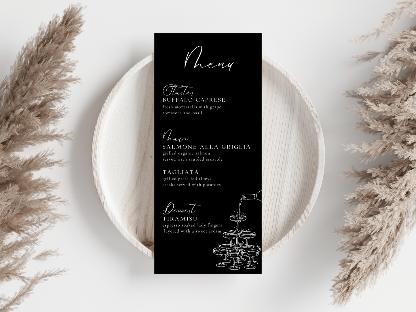 Katie Menu Black