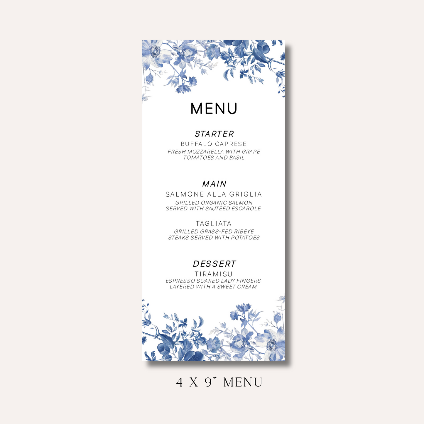 Margot Menu
