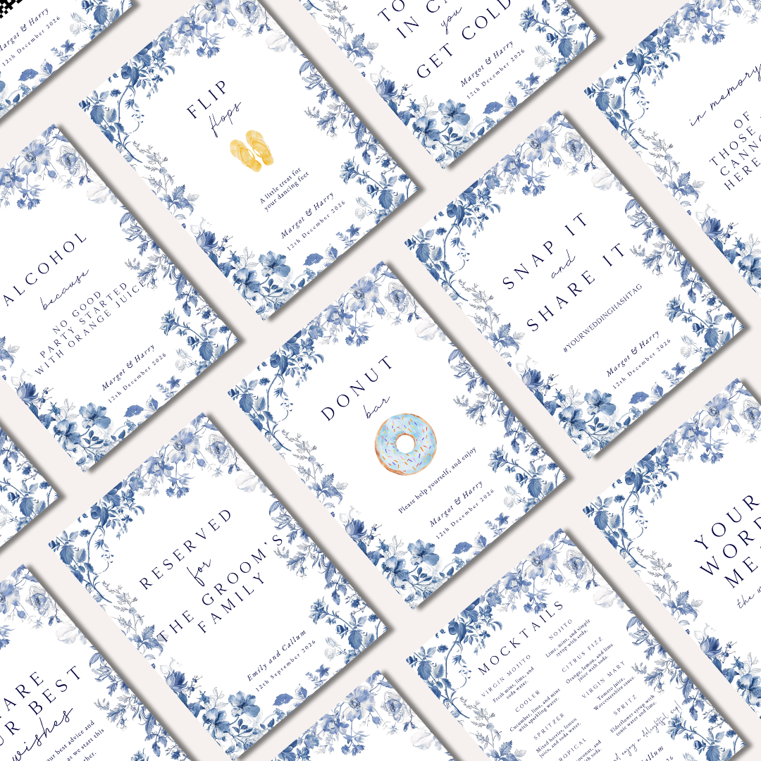 Margot: Complete Sign Collection (Over 100 Signs 5X7") DIGITAL DOWNLOAD
