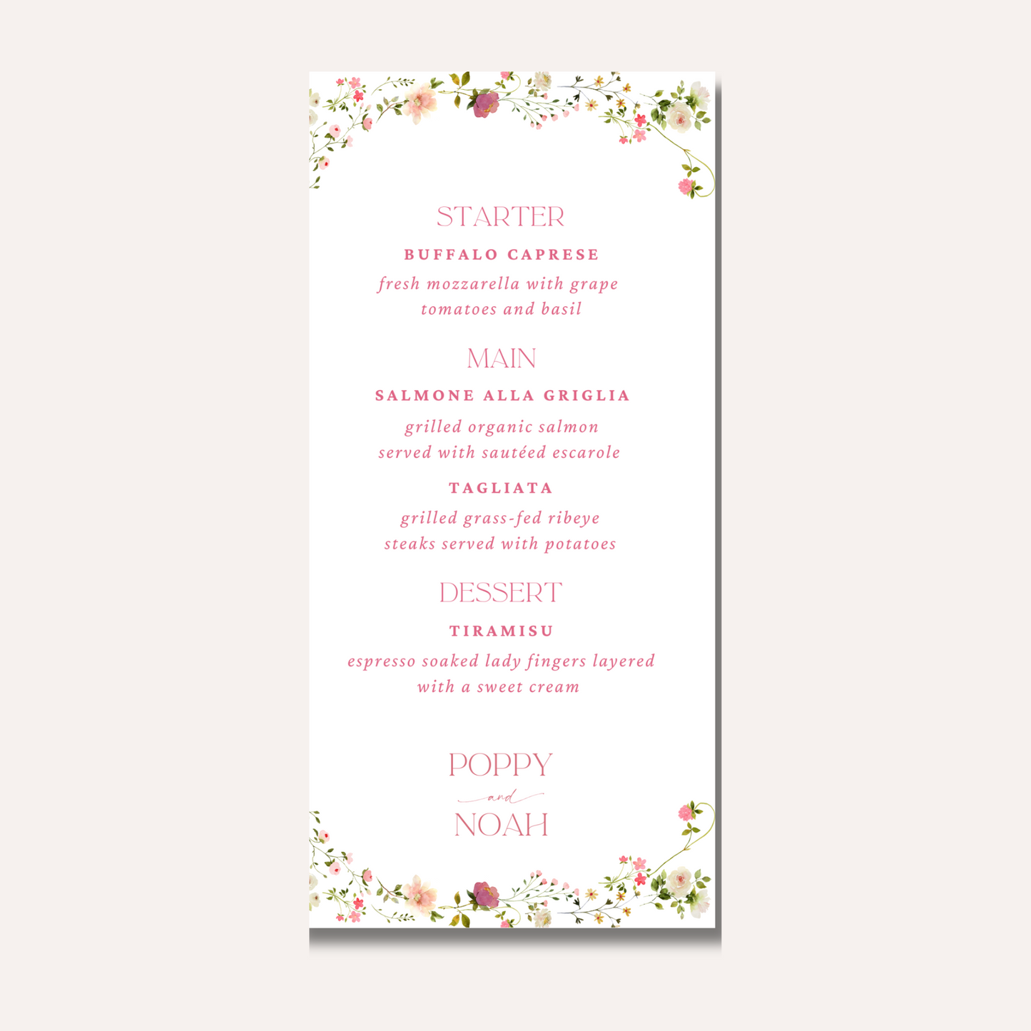 Poppy Menu