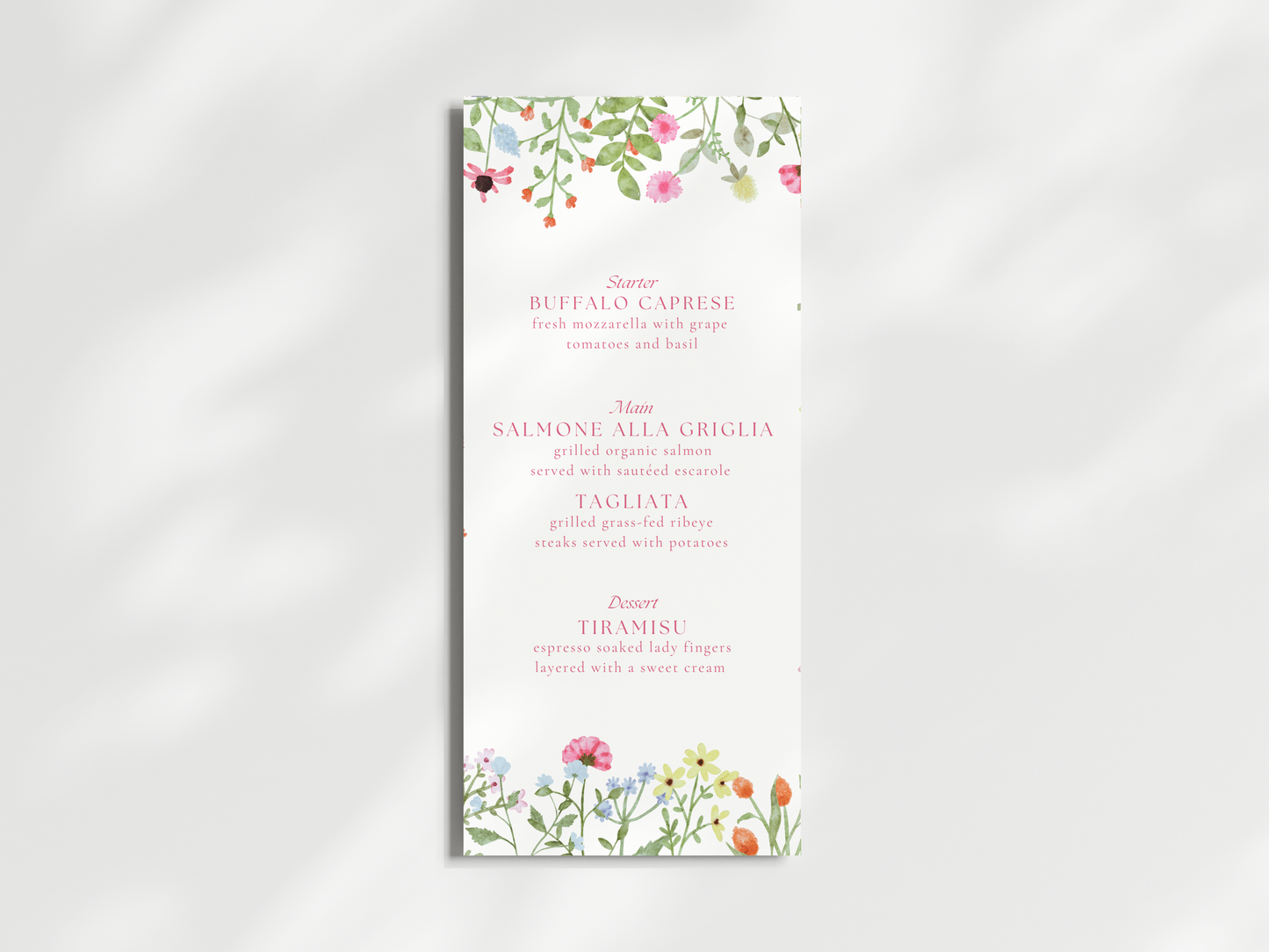 Millie Menu