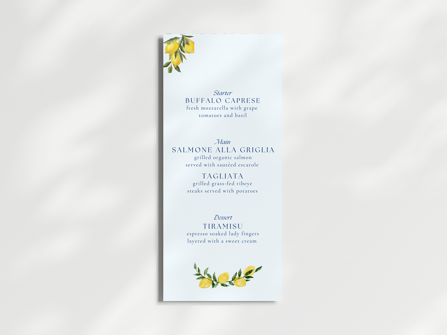 Molly Menu