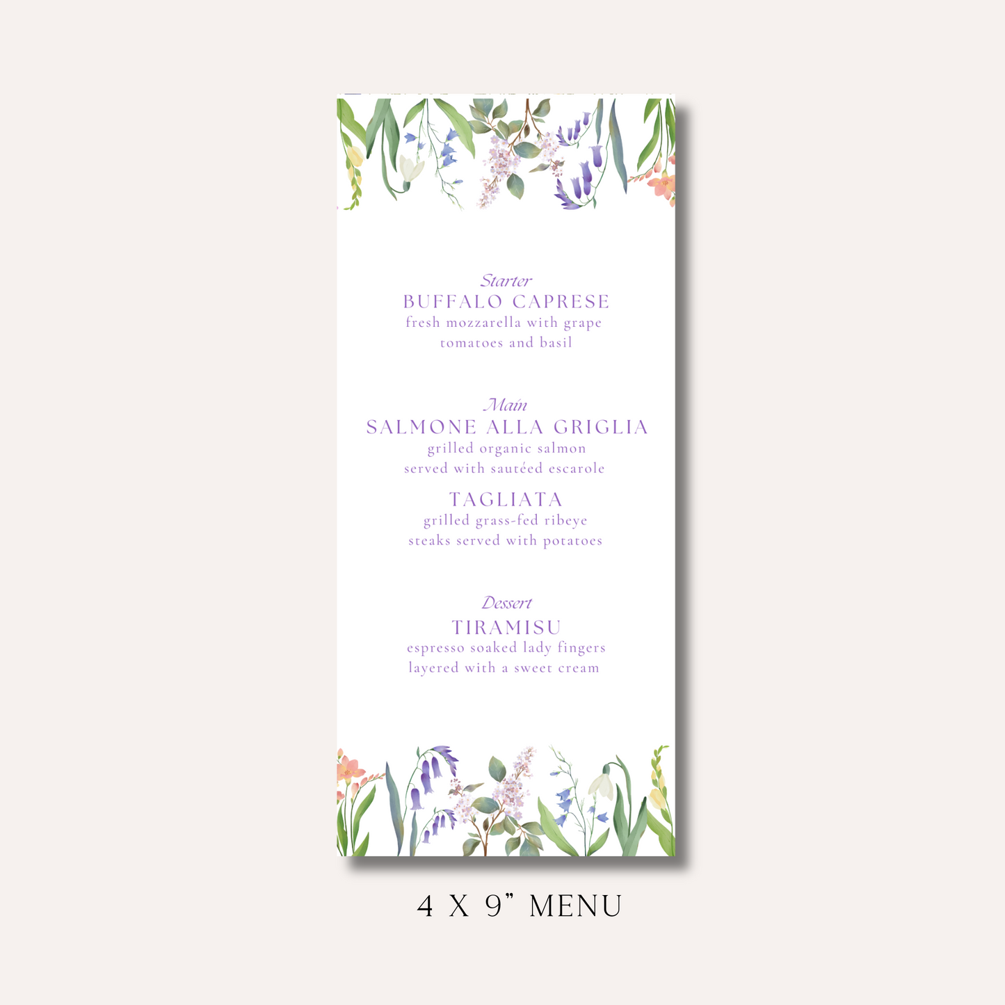 Olive Menu