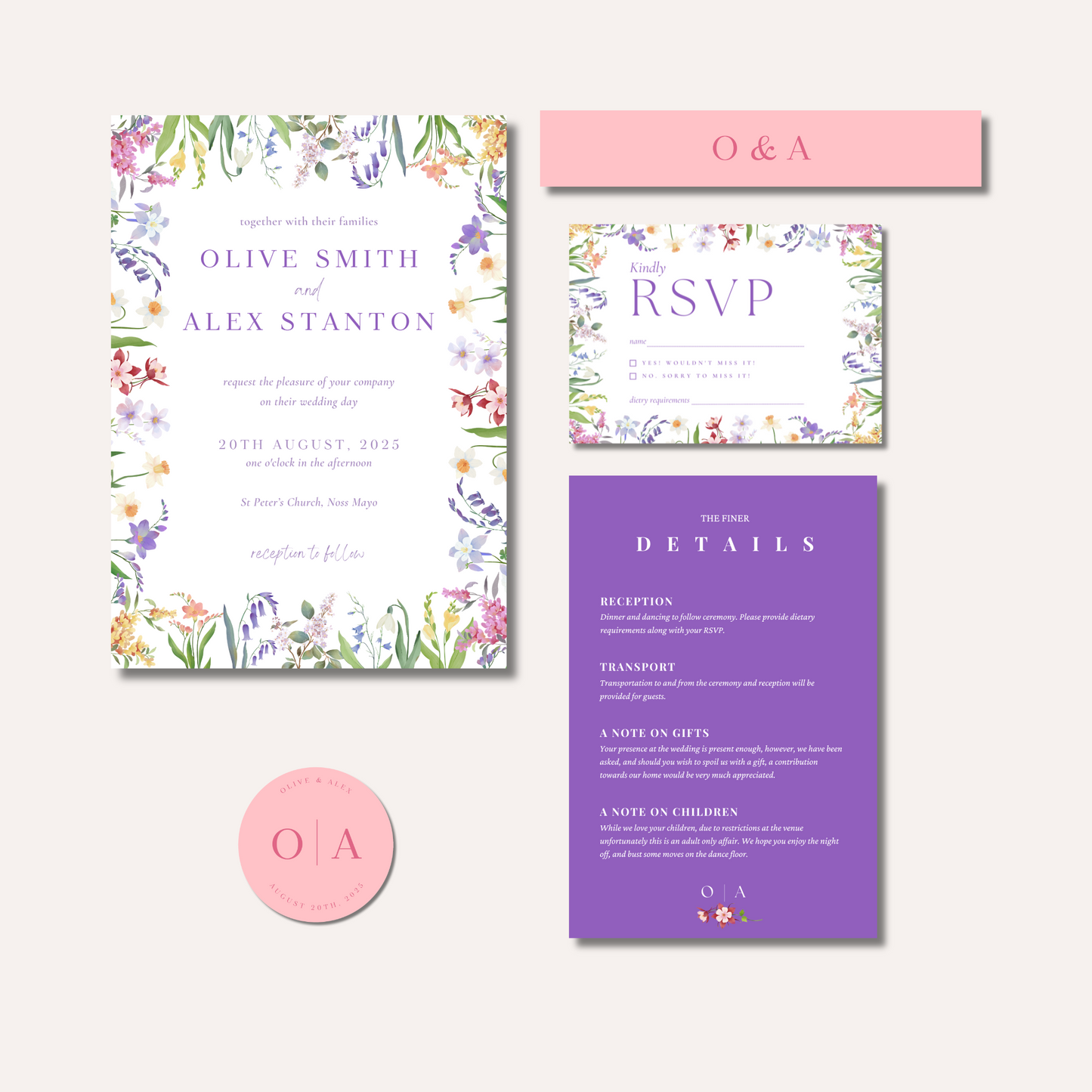 Olive Invitation Bundle