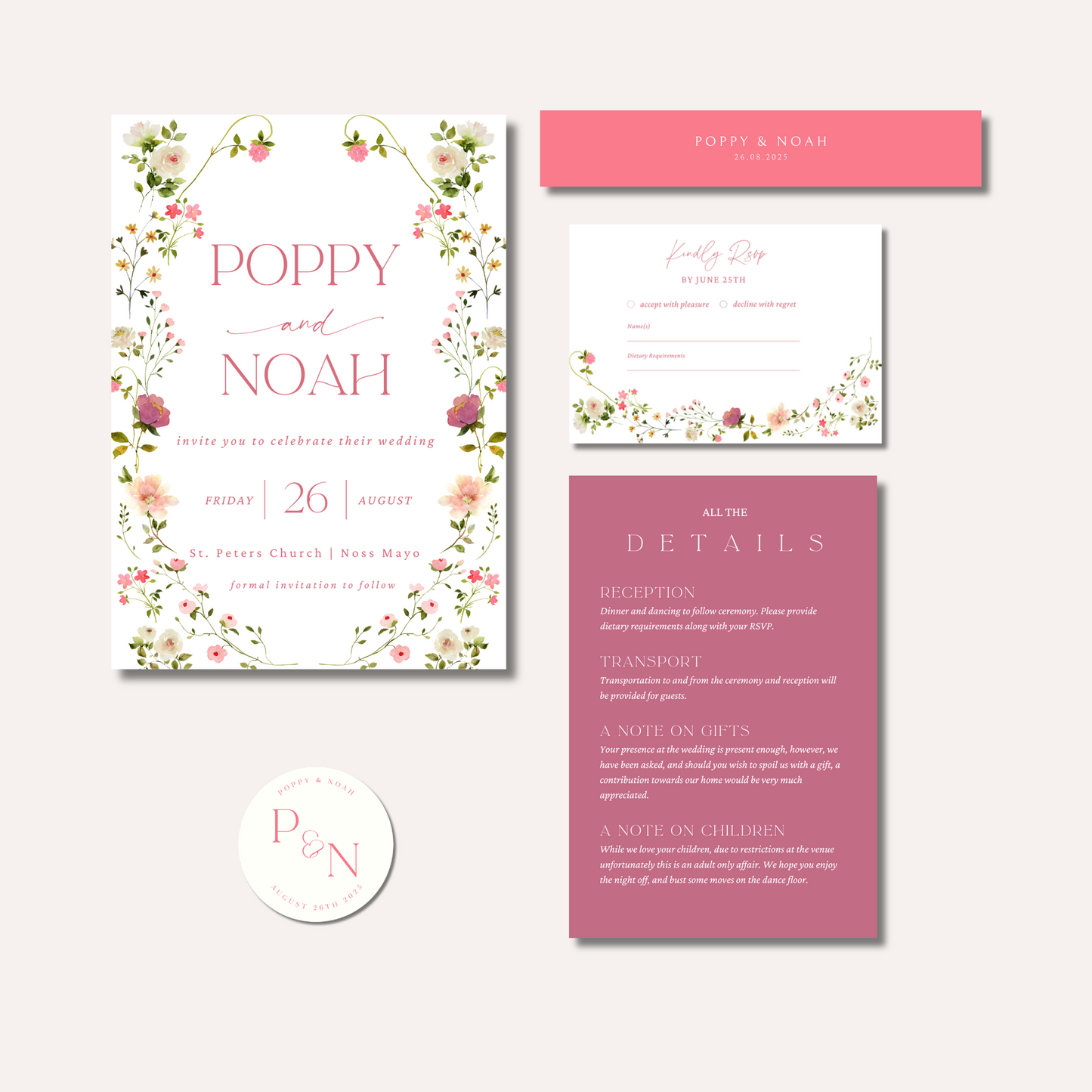 Poppy Invitation Bundle