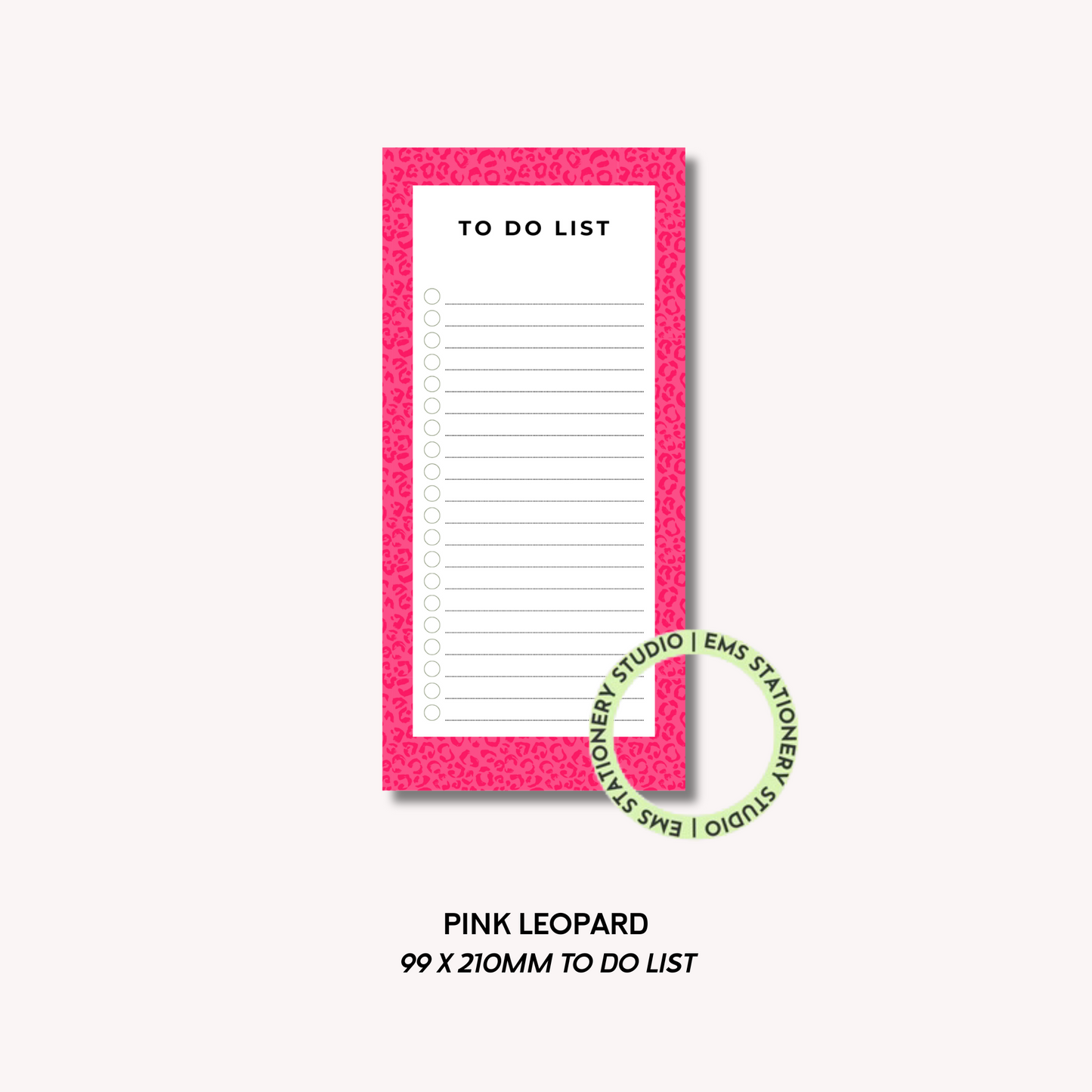 Pink Leopard- DL To Do List