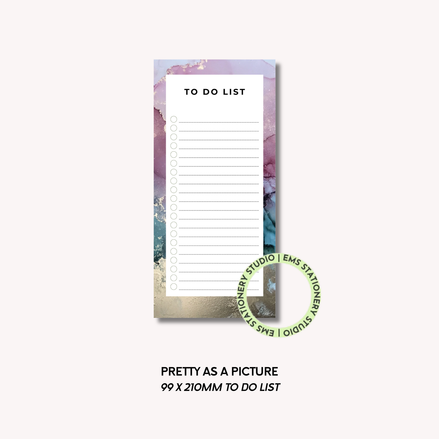 Pretty As A Picture- DL To Do List