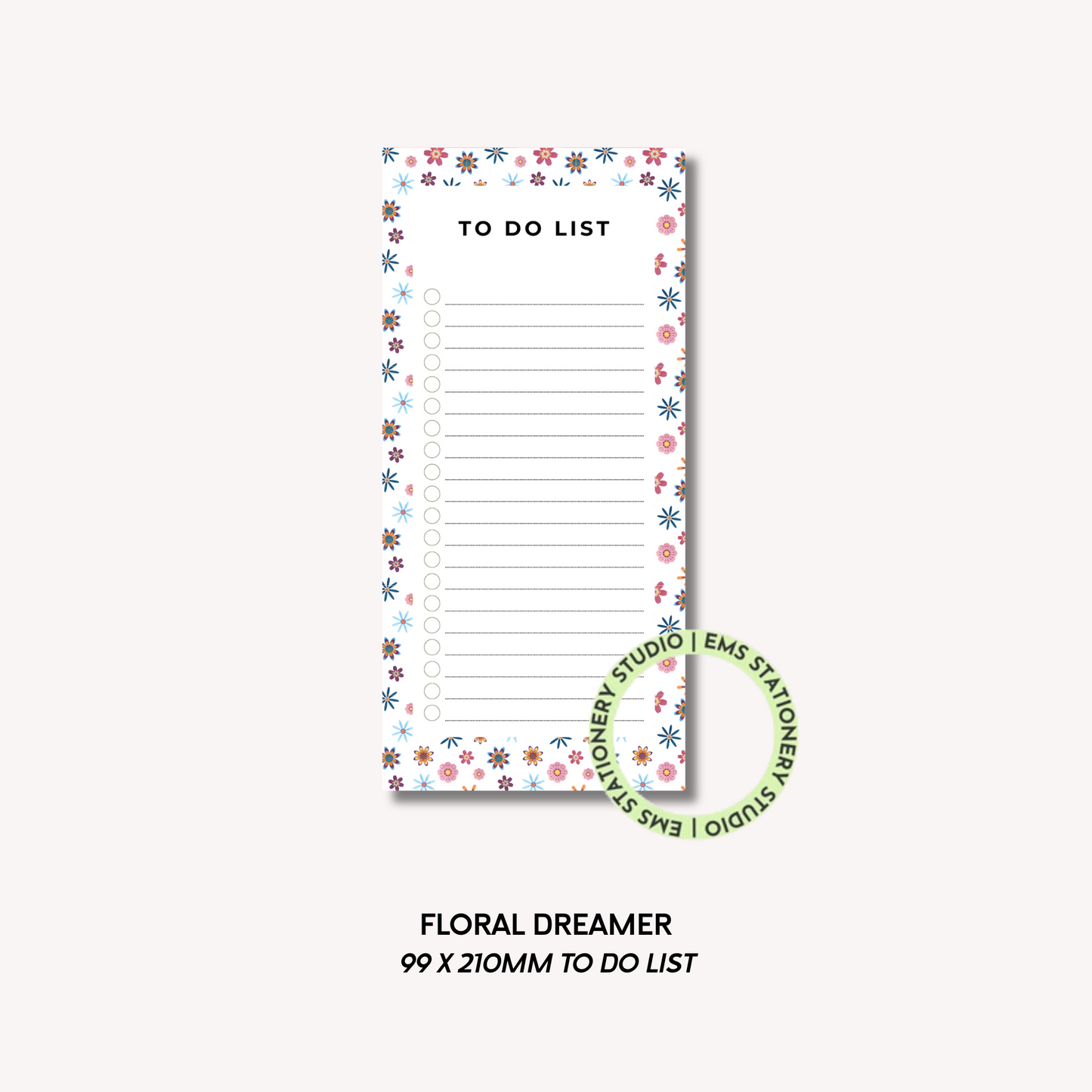 Floral Dreamer- DL To Do List