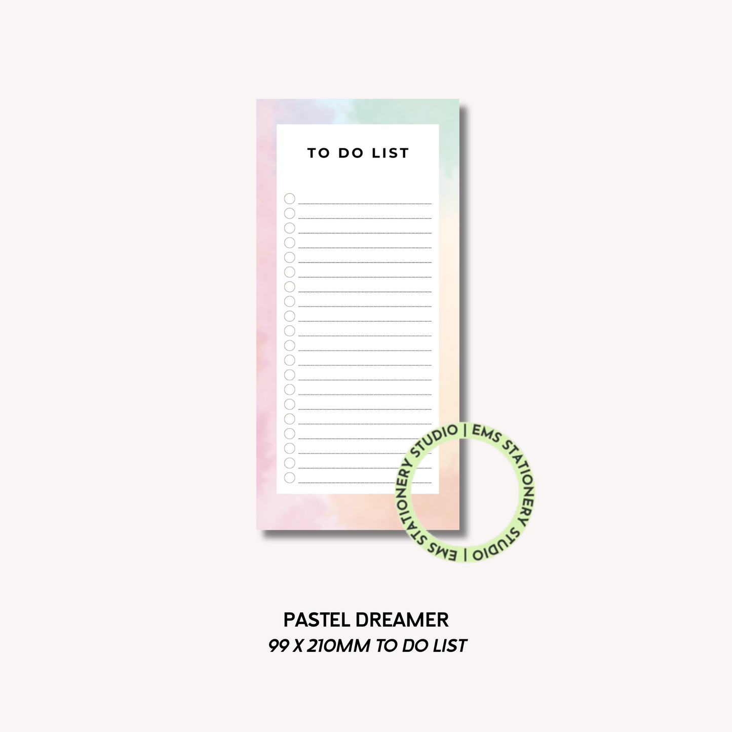 Pastel Dreamer- DL To Do List