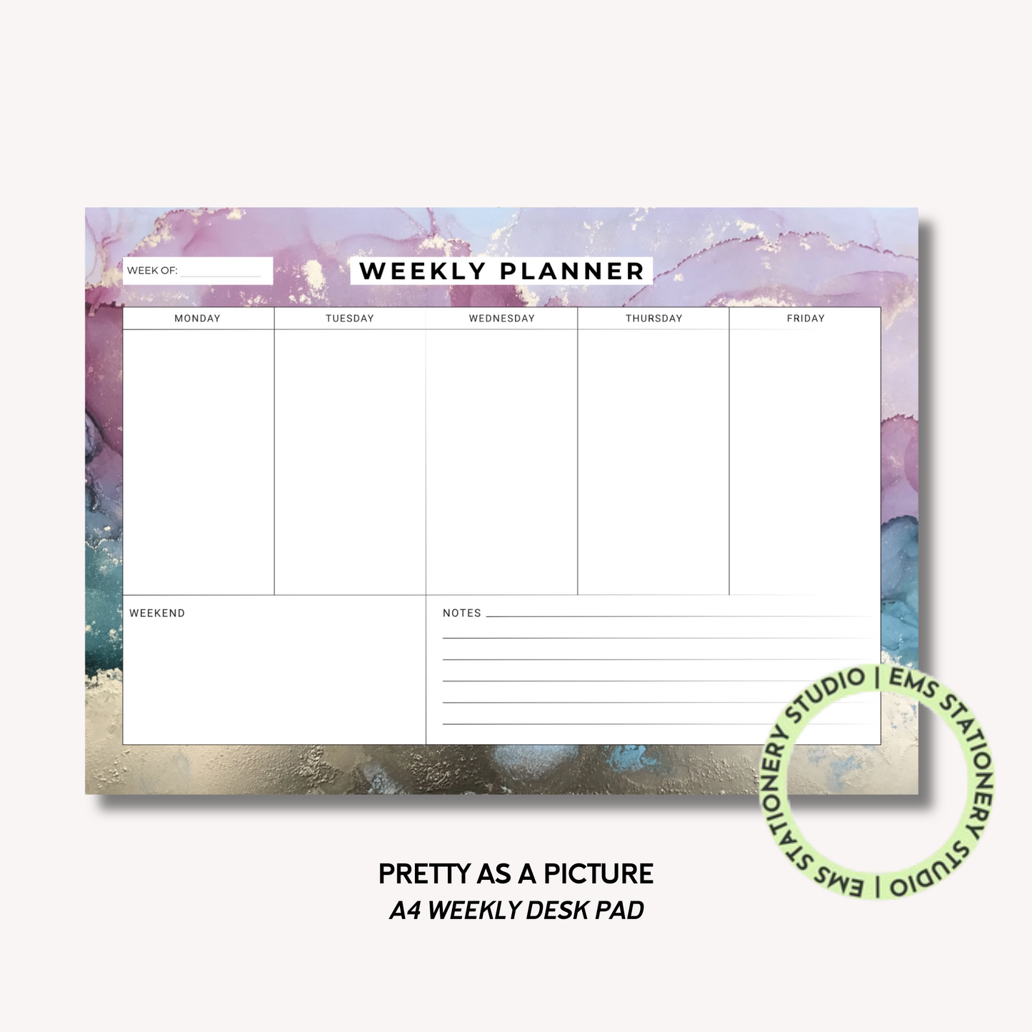 Pretty As A Picture- A4 Weekly Planner
