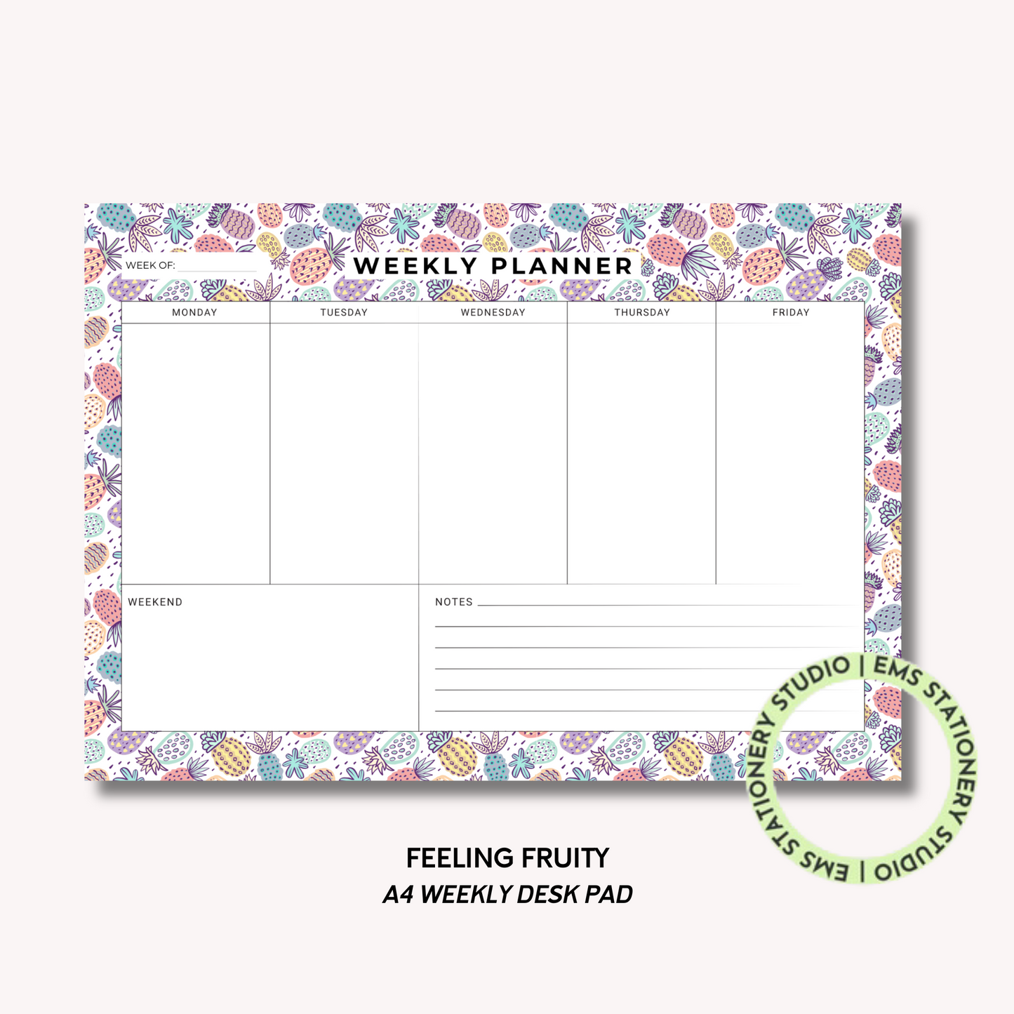 Feeling Fruity- A4 Weekly Planner